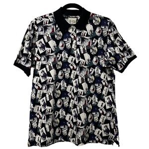 Vintage Bobby Jones novelty golf print polo size women’s M